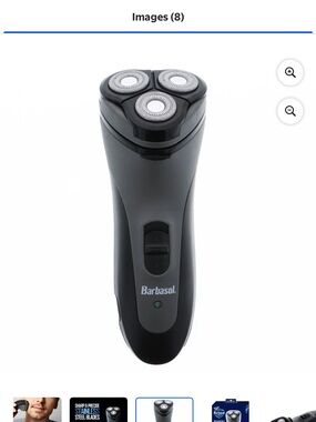 Barbasol Black 3-Head Rotary Electric Shaver
